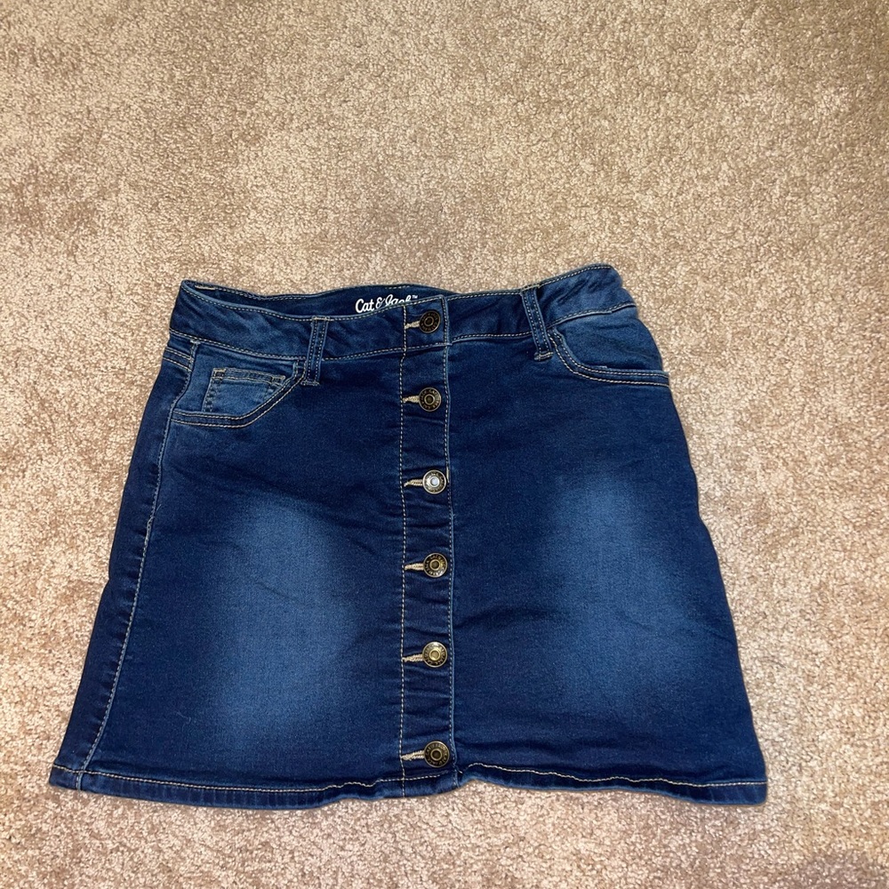 cat & jack denim jean skirt